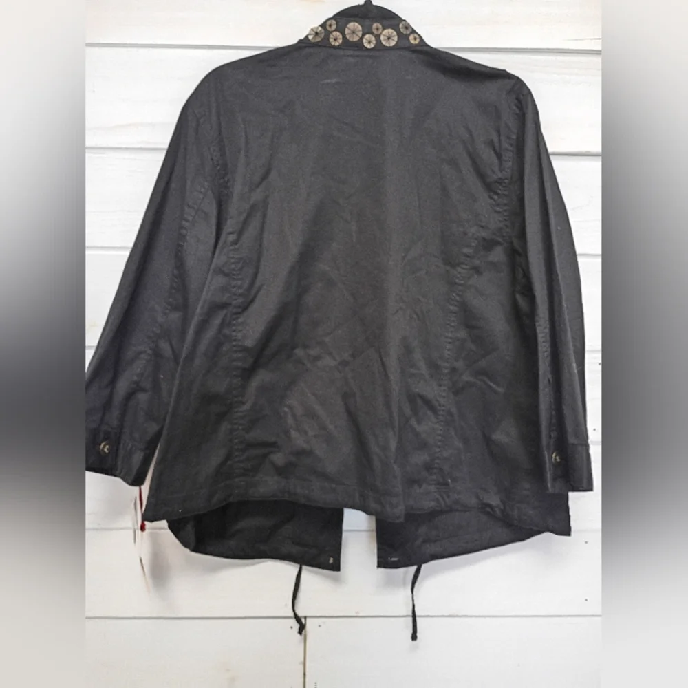 Ruby Rd. Black Wild Safari Blazer - Size 16W - Picture 4 of 7